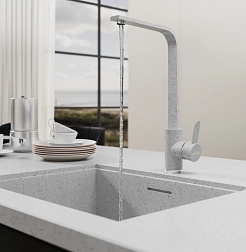 Mixline Смеситель для кухни 35к ML-GS14 (328) бежевый – фотография-4