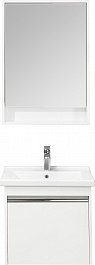 Акватон Мебель для ванной Капри 60 белая – фотография-1