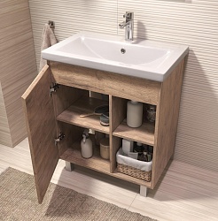 Vigo Тумба c раковиной Milos 700-1-0 дуб золотой – фотография-3