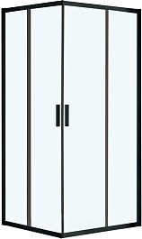 Vincea Душевой уголок Garda 100x90 VSS-1G9010CLB профиль черный стекло прозрачное – фотография-1