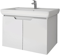 Dreja Тумба под раковину Q (D) 70 подвесная белая – фотография-2