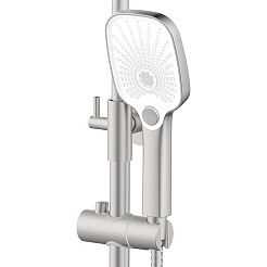 Azario Душевая стойка Conda AZ-K2311BN сатин – фотография-3