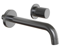 Paini Смеситель для раковины Cox grip 7GPZ208 встраиваемый, брашированный чёрный – фотография-1