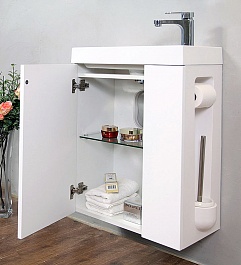 BelBagno Мебель для ванной подвесная CAPELLA 50 R Bianco Lucido – фотография-10