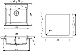 Florentina Мойка кухонная Консул 570 серый шелк – фотография-4