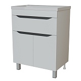 Mixline Тумба с раковиной Лайн 60 1 ящик белая
