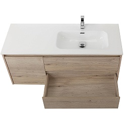 BelBagno Тумба с раковиной Kraft 100 R подвесная Rovere Galifax Bianco – фотография-7