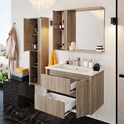 Onika Мебель для ванной Амара 85.13 подвесная баменда – фотография-5