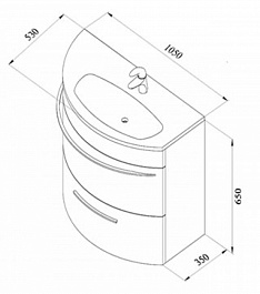 De Aqua Мебель для ванной Эскалада 100 R, зеркало Экстра EXT 100 – фотография-8