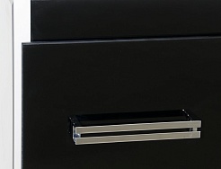 Misty Тумба с раковиной Джулия QVATRO 60 прямая черная – фотография-6