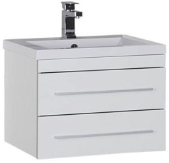 Aquanet Тумба под раковину Верона 58 белая – фотография-1