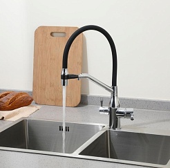 Frap Смеситель для кухни F4397 хром – фотография-2