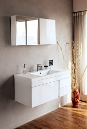 BelBagno Тумба с раковиной LUCE 800, 3 ящика, Bianco Laccato Lucido – фотография-7