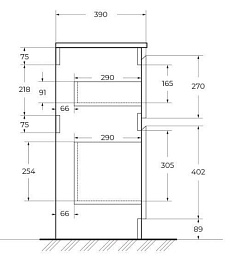 BelBagno Тумба под раковину Kraft 39 60 напольная Bianco Opaco – фотография-13