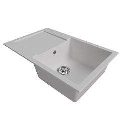 Mixline Мойка кухонная ML-GM31 ультра-белая – фотография-2