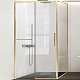 Vincea Душевой уголок Slim Soft 120x90 VSR-1SS9012CLG профиль брашированное золото стекло прозрачное – фотография-8