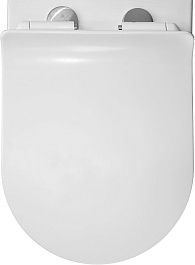 Azario Унитаз-компакт Frento AZ-2311 безободковый с бачком с сиденьем микролифт белый – фотография-9