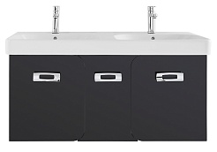 Водолей Тумба под раковину Астрид 120 черная – фотография-1