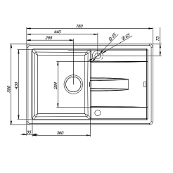 Iddis Мойка гранитная Vane G V11B781i87 черная – фотография-2