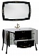 Aquanet Комплект Мебели "Виктория 120" черный/золото – картинка-17