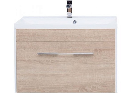 Aquanet Тумба с раковиной Августа 90 дуб сонома – картинка-5