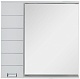Aquanet Зеркальный шкаф "Доминика 90" R белый – фотография-8