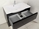 Акватон Мебель для ванной "Римини 100" черная – фотография-7