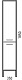 Corozo Шкаф-пенал Айрон 35 серый/арт – фотография-5