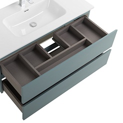 BelBagno Тумба под раковину Kraft 100 подвесная Голубой матовый – фотография-4