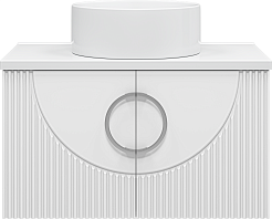 Misty Мебель для ванной Ярина 80 подвесная белая – фотография-3