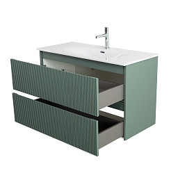 BelBagno Тумба с раковиной Uno mini 100 подвесная Еловый матовый с раковиной BB-8099-3-100 – фотография-9