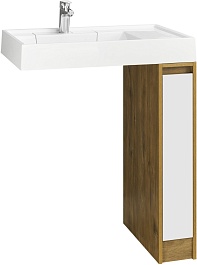 Акватон Тумба под раковину Лондри 20 дуб рустикальный – фотография-2