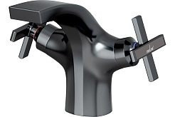 Mixline Смеситель для раковины 1/2 керамический ML38-04 "Graphite" графит – фотография-1