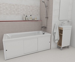 Cersanit Экран для ванны 150 универсальный тип 3 ультра белый – фотография-3
