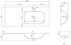 Vincea Мебель для ванной Elise 120 R подвесная с подсветкой серая матовая – фотография-14
