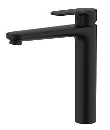 Aquatek Смеситель для раковины Ника AQ1804MB матовый черный – фотография-1