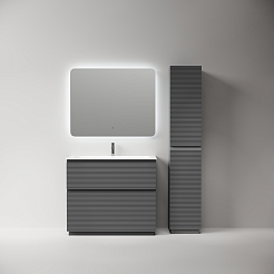 Sancos Тумба под раковину напольная Folk Floor 100 grey soft – фотография-5