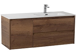 BelBagno Тумба с раковиной Kraft 100 R подвесная Rovere Tabacco – фотография-1