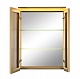De Aqua Зеркало-шкаф для ванной Алюминиум 80 (AL 504 080 G) золото – картинка-8
