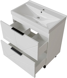 Mixline Тумба под раковину Гранд 70 белая – фотография-2