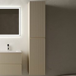 Sancos Шкаф пенал Snob R 35 подвесной бежевый матовый (beige soft) – фотография-2