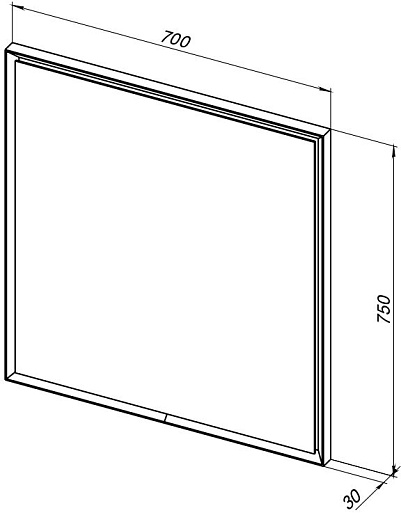 Allen Brau Зеркало Activity 70 1.340026.WM белый матовый – фотография-6