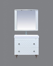 Misty Мебель для ванной Valencia 100 белая – фотография-3