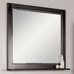 Акватон Зеркало для ванной "Жерона 105" черное серебро – фотография-1