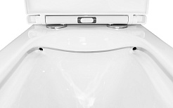 Azario Унитаз-компакт Quadro AZ-2175 безободковый с бачком с сиденьем микролифт белый – фотография-13