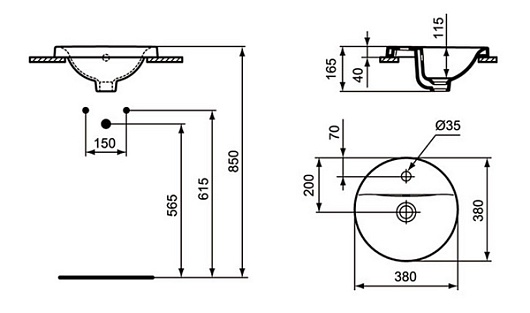Ideal Standard Раковина "Connect" E504101 – картинка-3