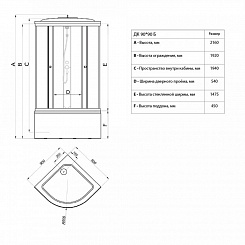 Triton Душевая кабина Стандарт Б полосы 90x90 – фотография-6