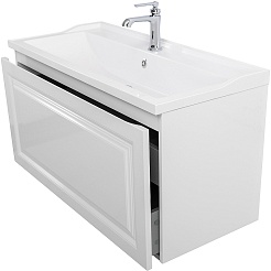 Cezares Тумба под раковину Giubileo 100 подвесная bianco lucido – фотография-3