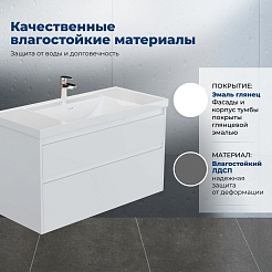 Aquanet Мебель для ванной Nova Lite 2.0 110 подвесная белая – фотография-20