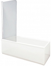Aquanet Шторка на ванну AQ1-L узорчатое стекло – фотография-1